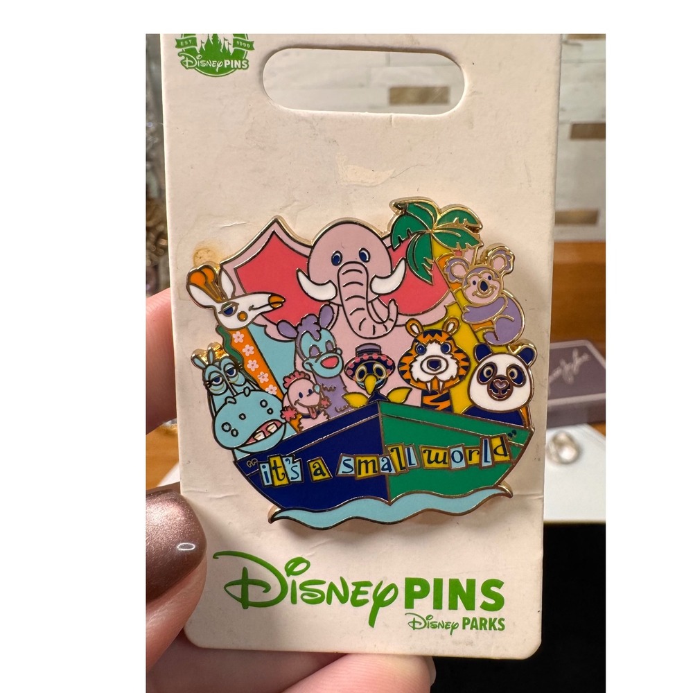 Disney Parks "It's a Small World" Animal Boat Pin – Enamel Collector Pin